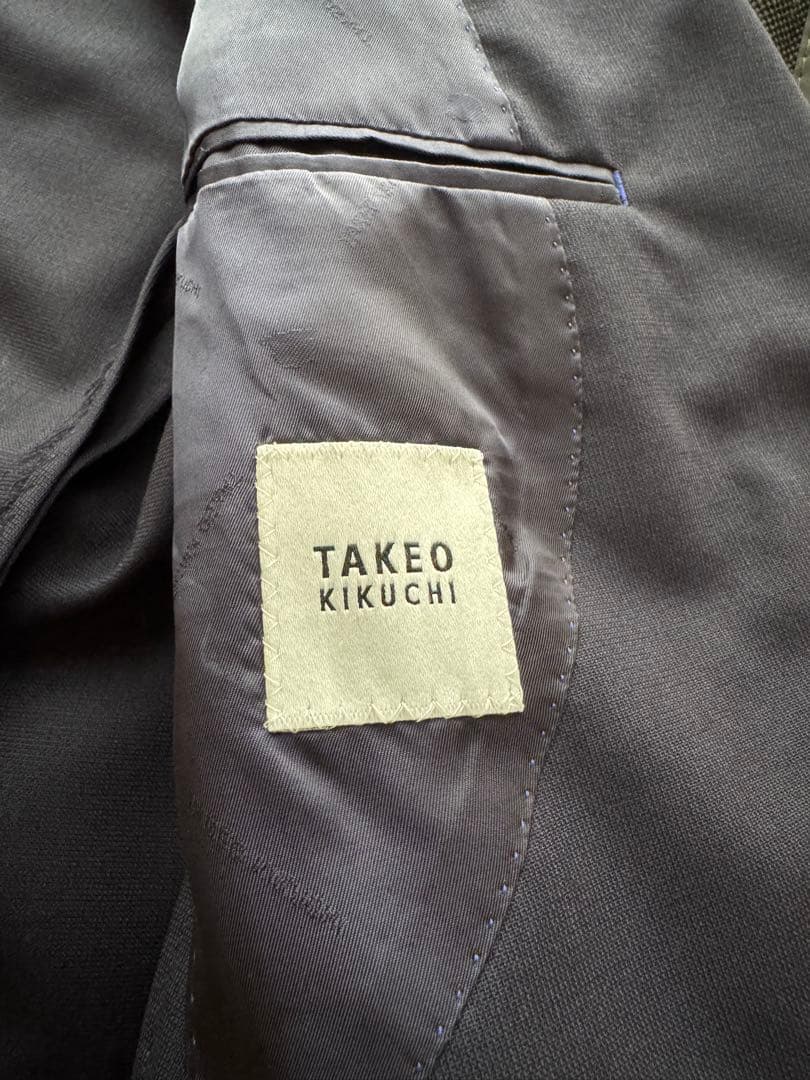 【美品】タケオキクチ 夏用サマージャケット 2点セット 紺・グレー Mサイズ相当