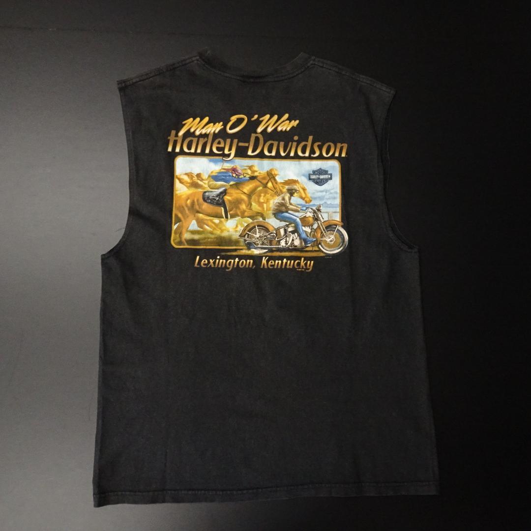 00s メキシコ製 ハーレーダビッドソン ノースリーブTシャツ ケンタッキー