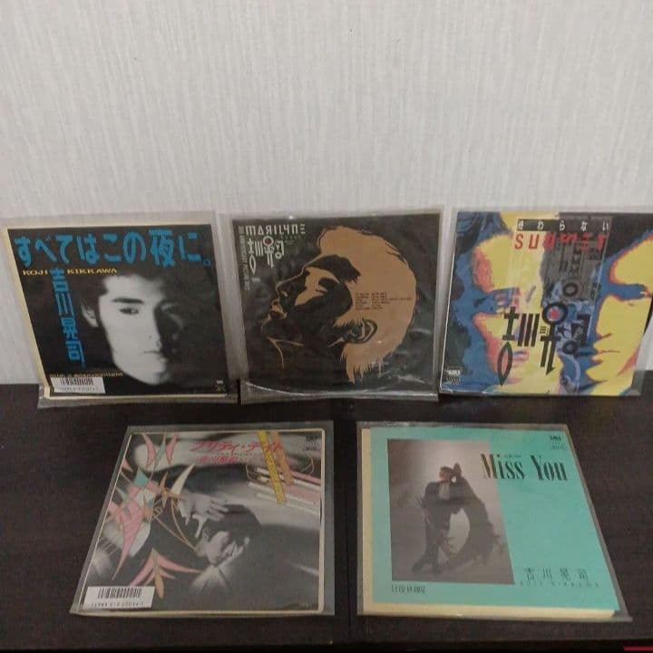 吉川晃司 レコード&ラジオ内臓レコードプレーヤーセット