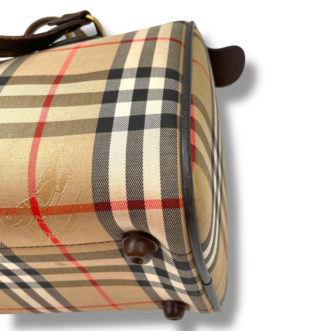 BURBERRY バーバリー　ボストンバッグ　ノバチェック　キャンバス