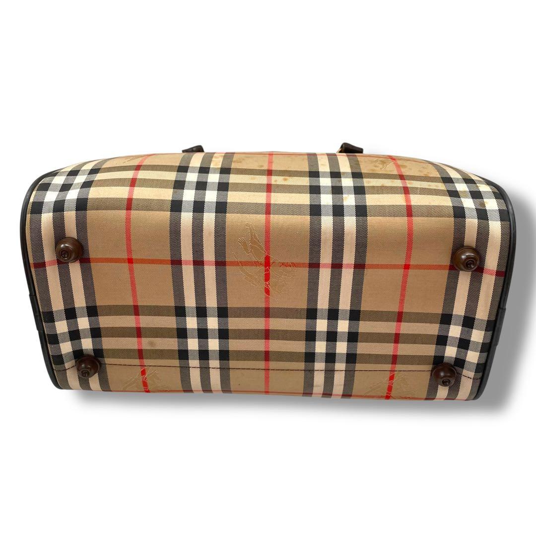 BURBERRY バーバリー　ボストンバッグ　ノバチェック　キャンバス