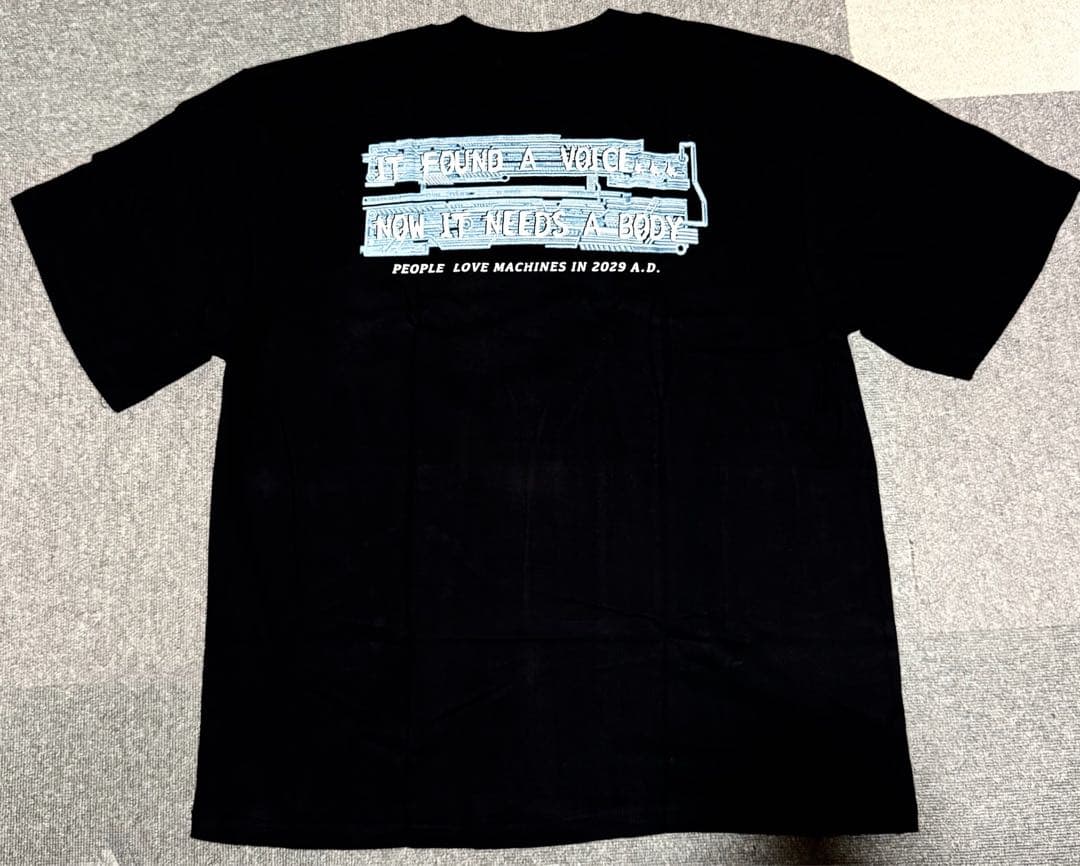 攻殻機動隊 アニメTシャツ 草薙素子 BLACK ステッカー付属 XLサイズ