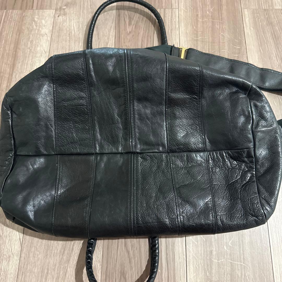 jas M.B. ボストンバッグ　黒　ショルダーつき