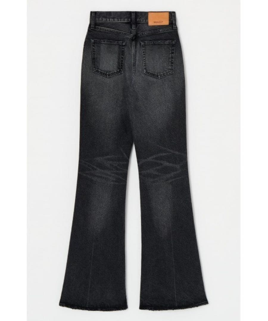 完売モデル MOUSSY MVS FLARE フレアブラックデニム 23