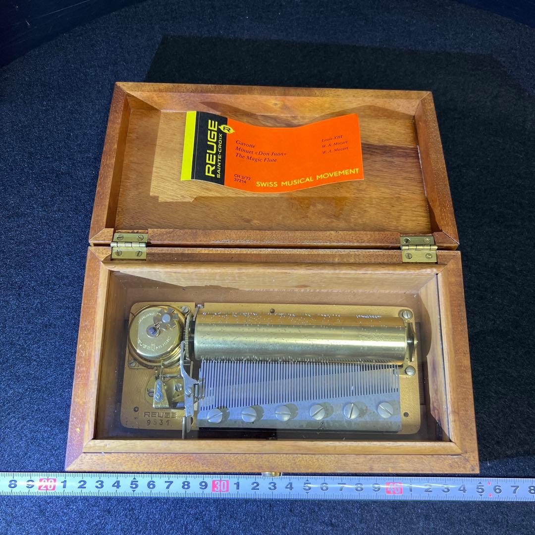 専用リュージュ稼働品3曲72弁シリンダオルゴール20.5㎝東Y8-0403☆1F