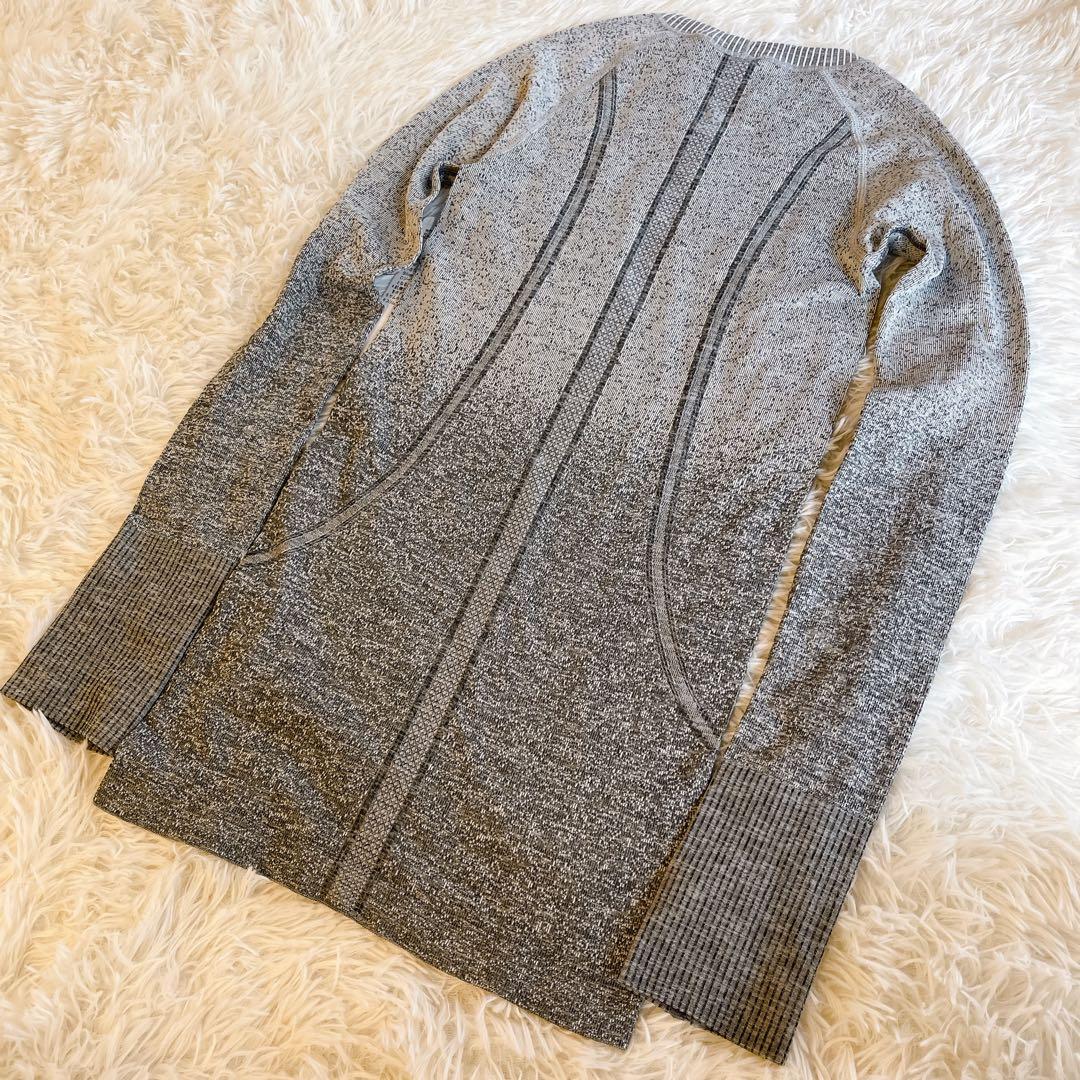 新品　ルルレモン　トップス　Swiftly Tech 2 長袖　白　グレー