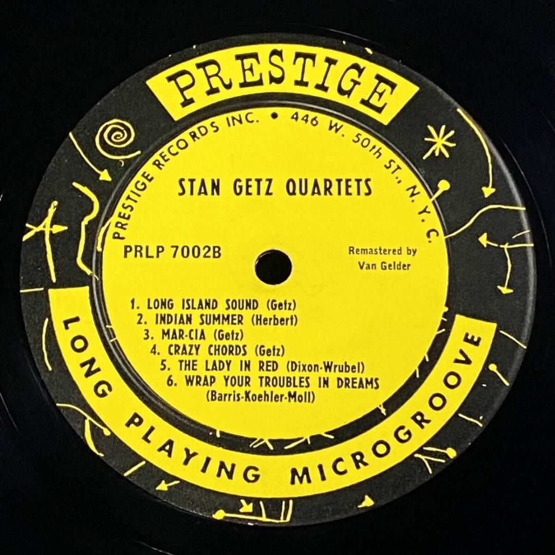 ★現状特価【USオリジナル／MONO／深溝／NYCラベル】 Stan Getz