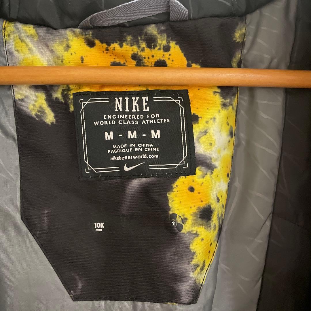 NIKE nike スノーボード用ウェア 黒・黄色・グレー カモフラージュ