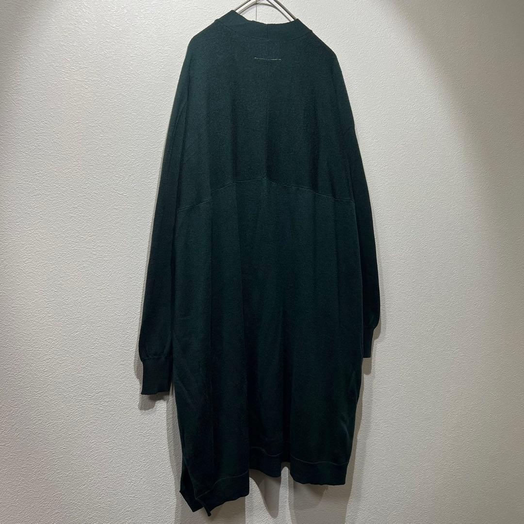 希少 美品 MM6 アンサンブル 上質 ウール ニット ロングカーディガン