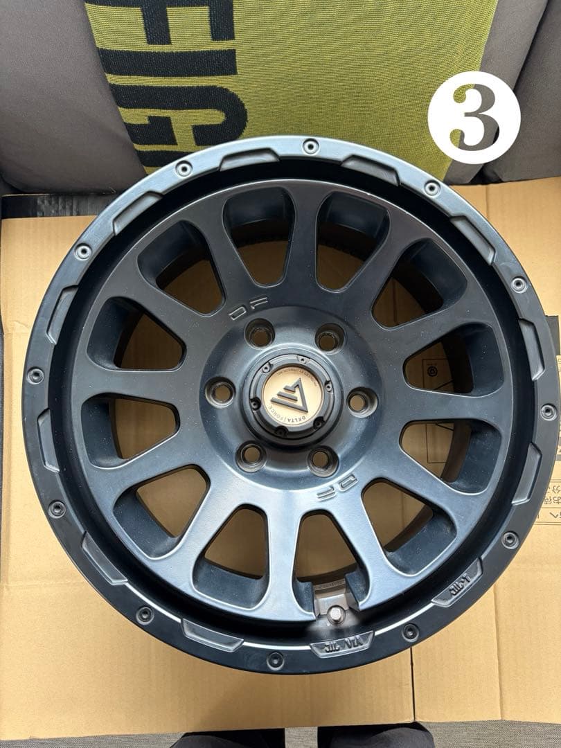 デルタフォース オーバル マットブラック　4本セット　値下げ可能　6穴