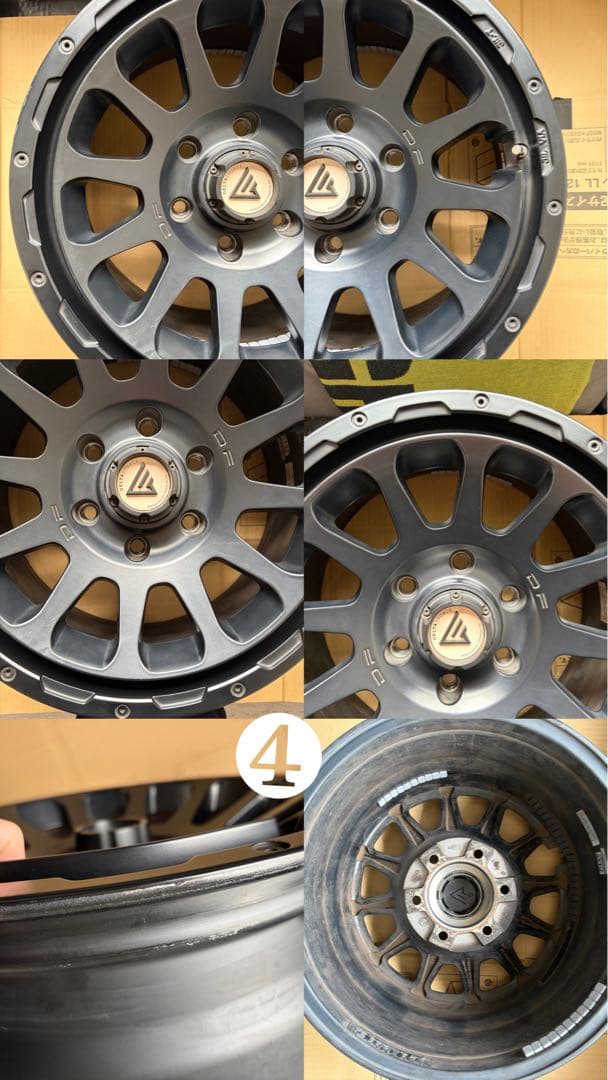 デルタフォース オーバル マットブラック　4本セット　値下げ可能　6穴