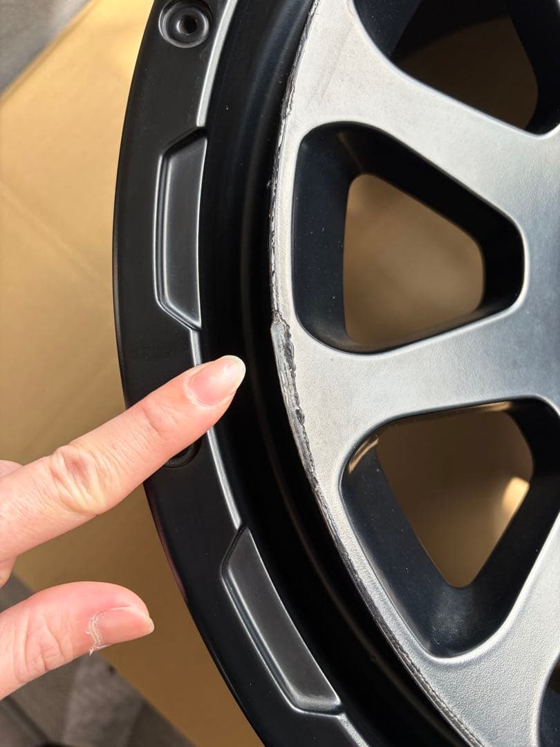 デルタフォース オーバル マットブラック　4本セット　値下げ可能　6穴