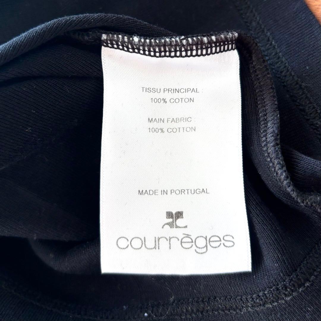 courrèges クレージュ 黒 Tシャツ
