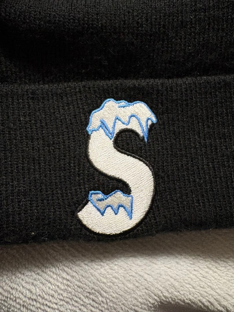 Supreme×New Era　Ice S Logo　Beanie black