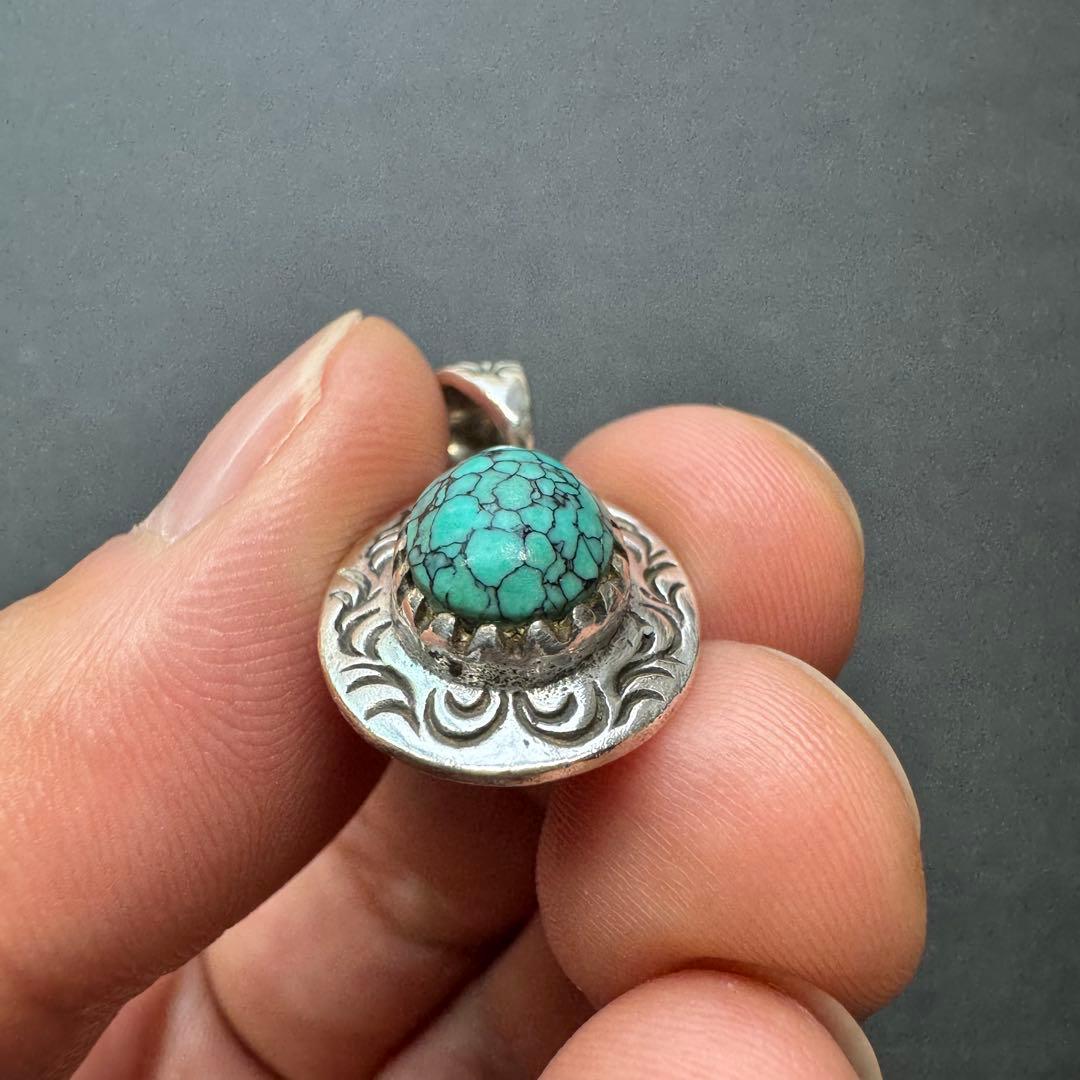 【NUMBER8 silver925】ターコイズ ペンダントトップ