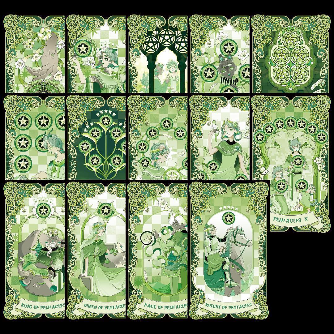 【正規品タロットカード】物語の絵本のような超キュートイラスト✨グリーンテラス