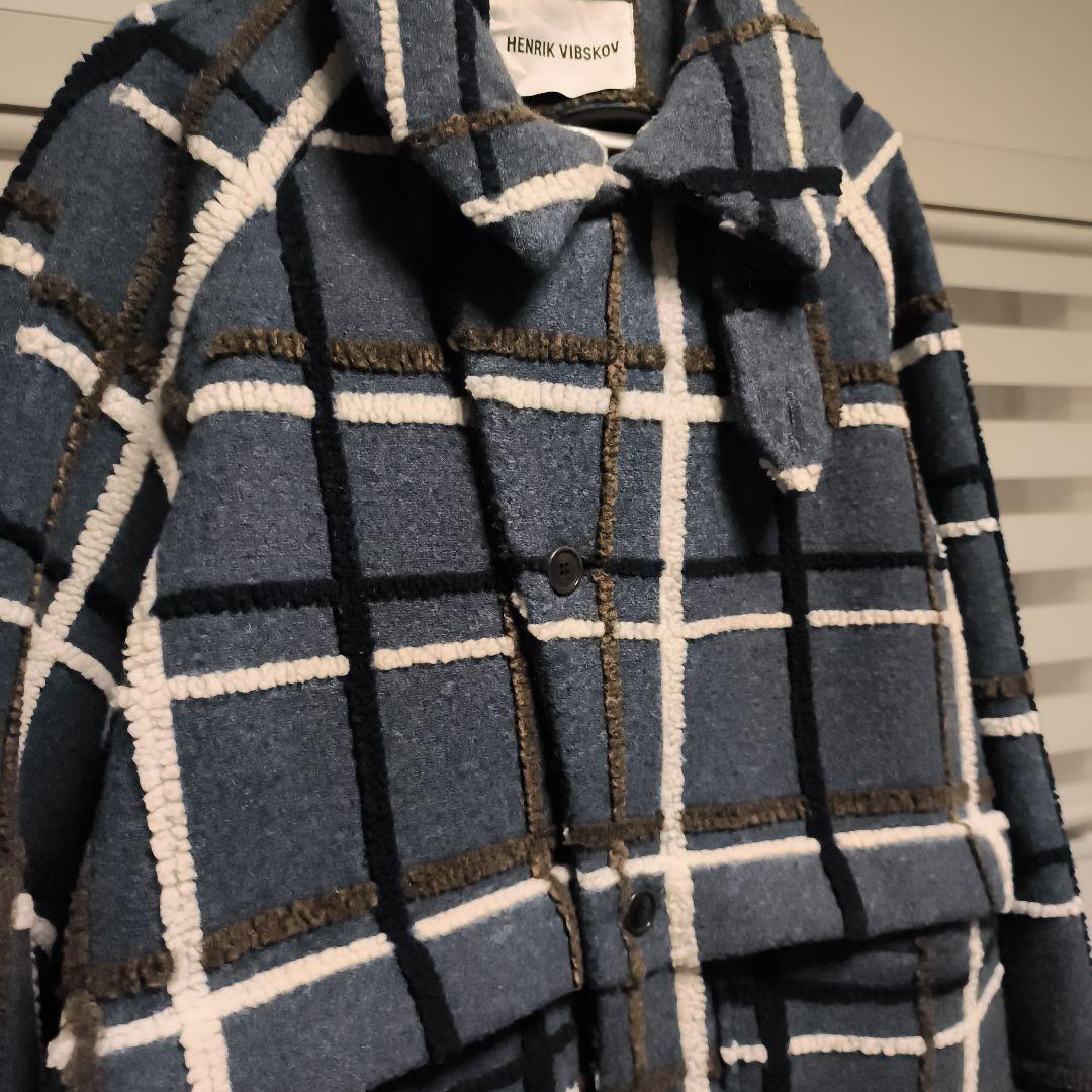 【期間限定価格】美品 HENRIK VIBSKOV チェック ウールコート