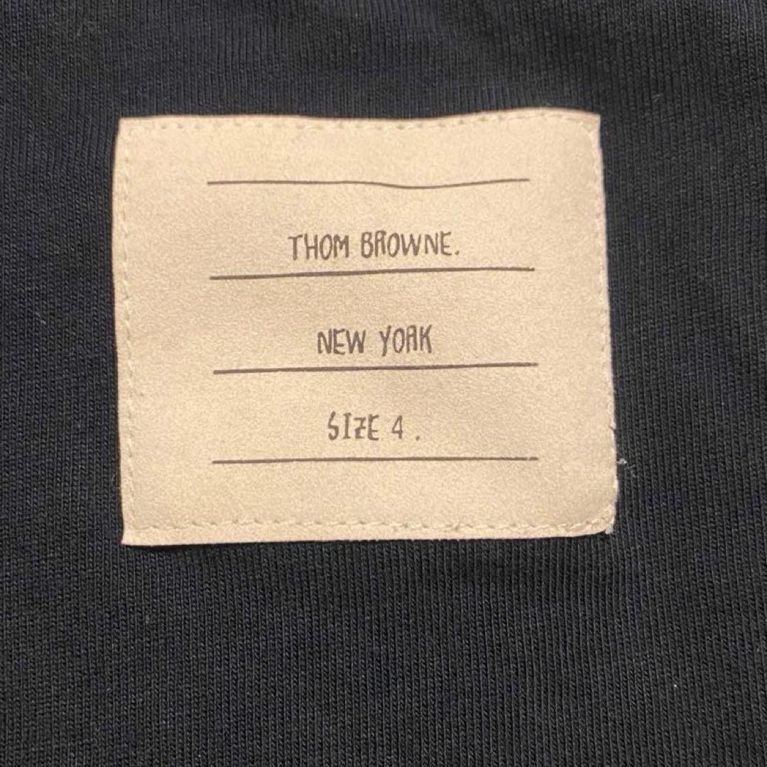 希少★THOM BROWNE トムブラウン スティックマン Tシャツ 4 紺