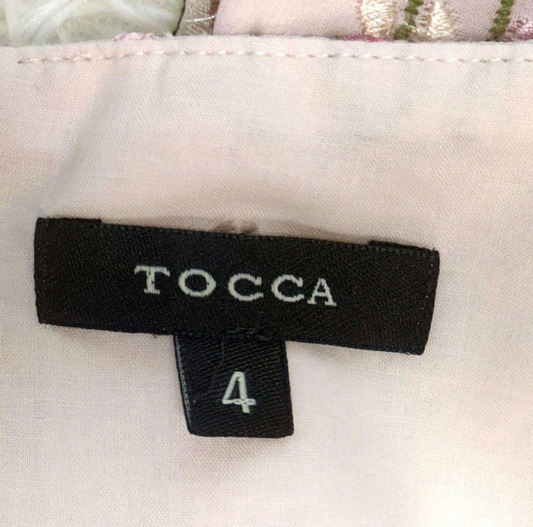 TOCCA NANDIA ワンピース ピンク系 花柄刺繍 4サイズ トッカ