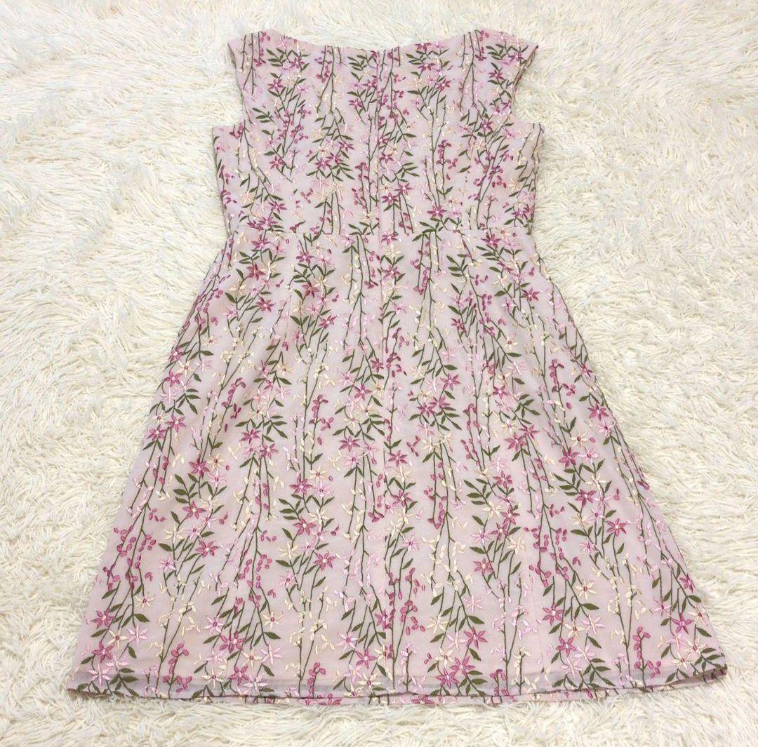 TOCCA NANDIA ワンピース ピンク系 花柄刺繍 4サイズ トッカ