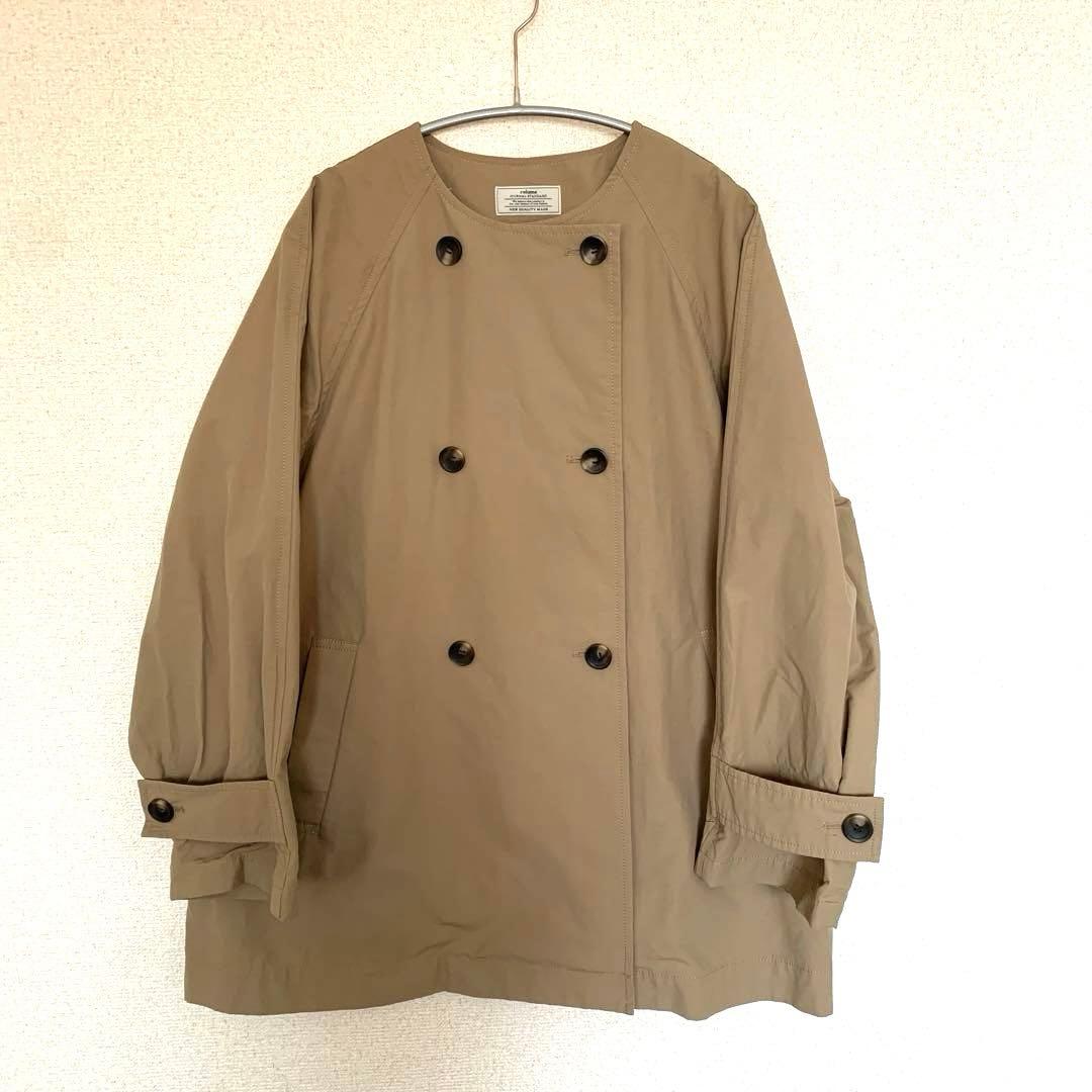 ジャーナルスタンダード　ノーカラートレンチコート