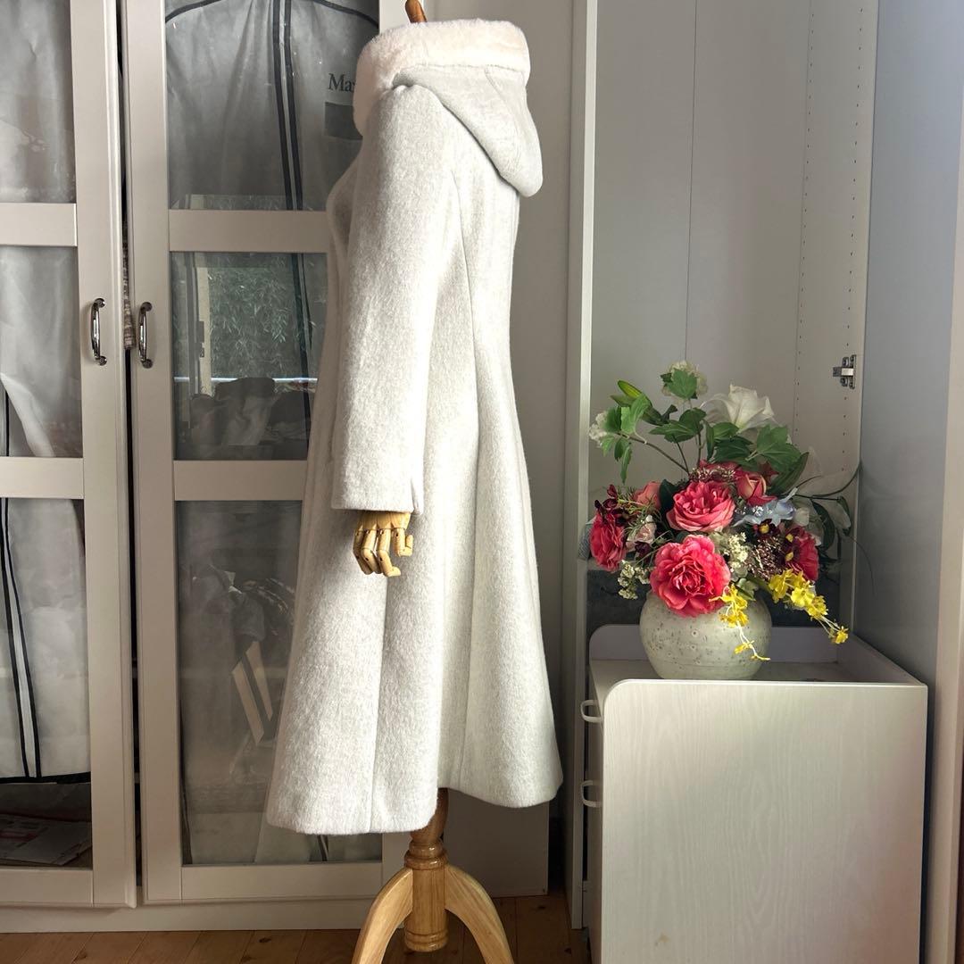 美品　エムズグレイシー　美しいシルエット　ロングコート/ノーカラージャケット