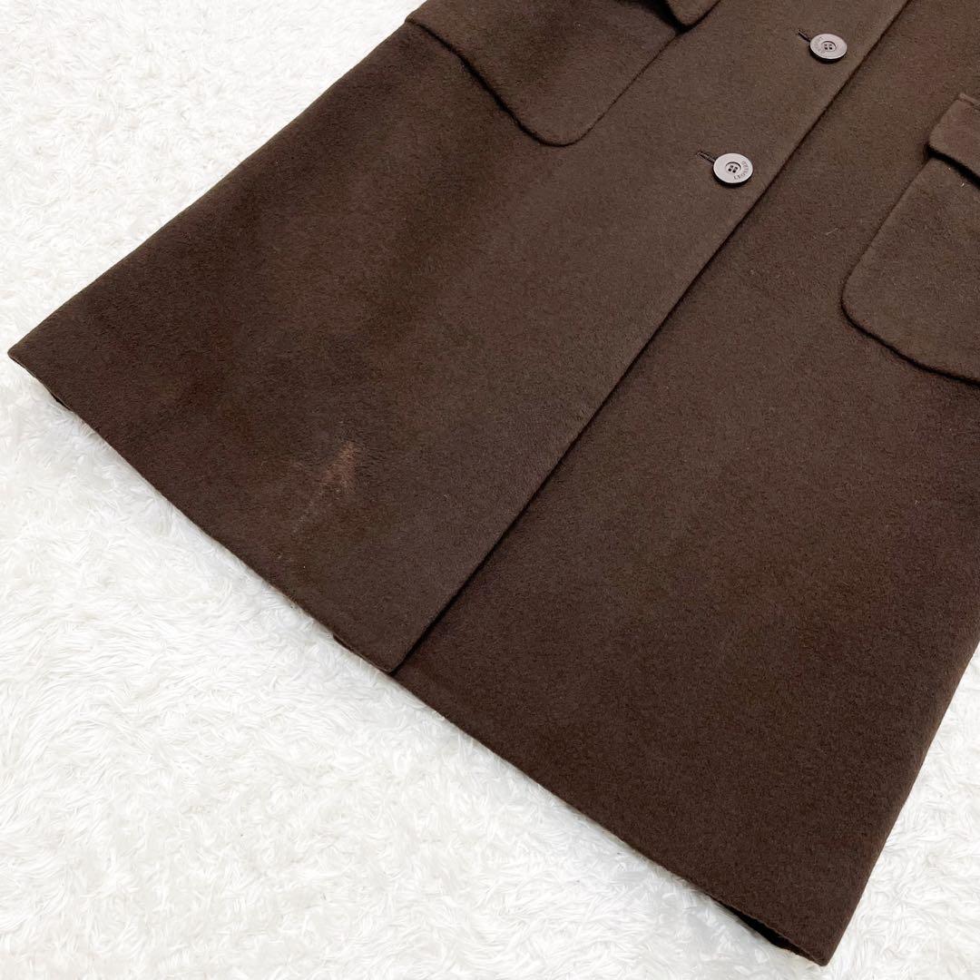 LEONARD レオナール カシミヤ アンゴラ チェスターコート ロングコート