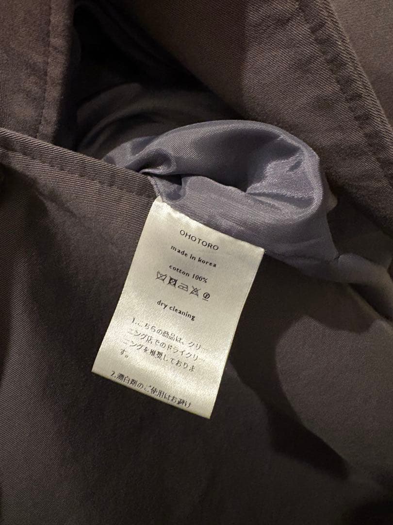 ジャケット・アウター OHOTORO Firenze Trench Coat