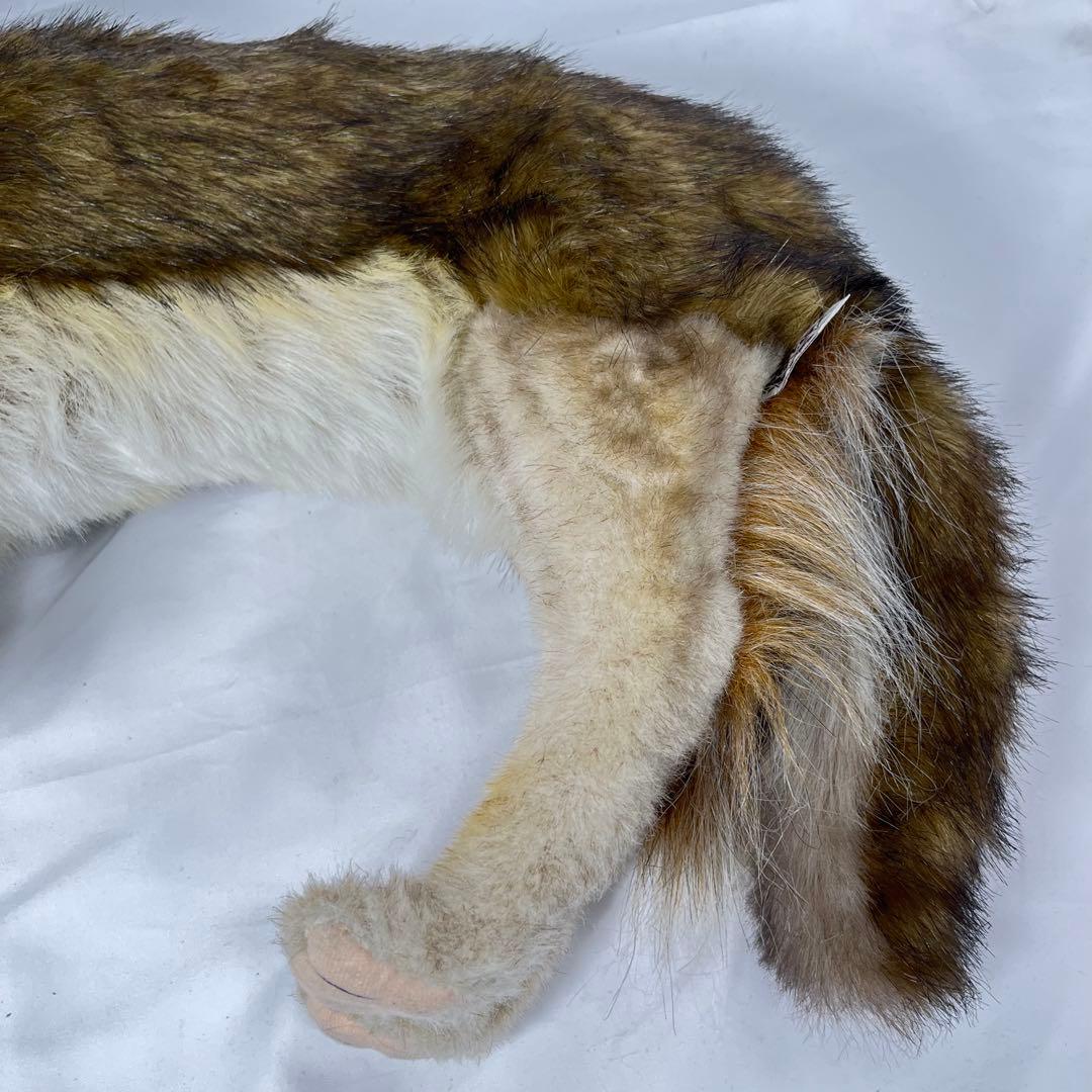 HANSA ハンサ ウルフ オオカミ ぬいぐるみ リアル 大きめ 自立