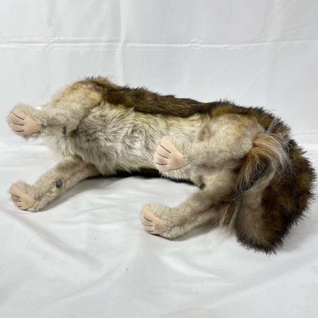 HANSA ハンサ ウルフ オオカミ ぬいぐるみ リアル 大きめ 自立