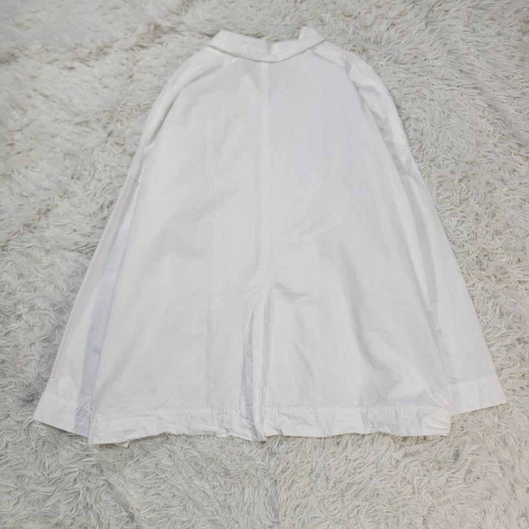 【美品】アルバムディファミリア コンパクトコットン ビッグブレザー 白 S