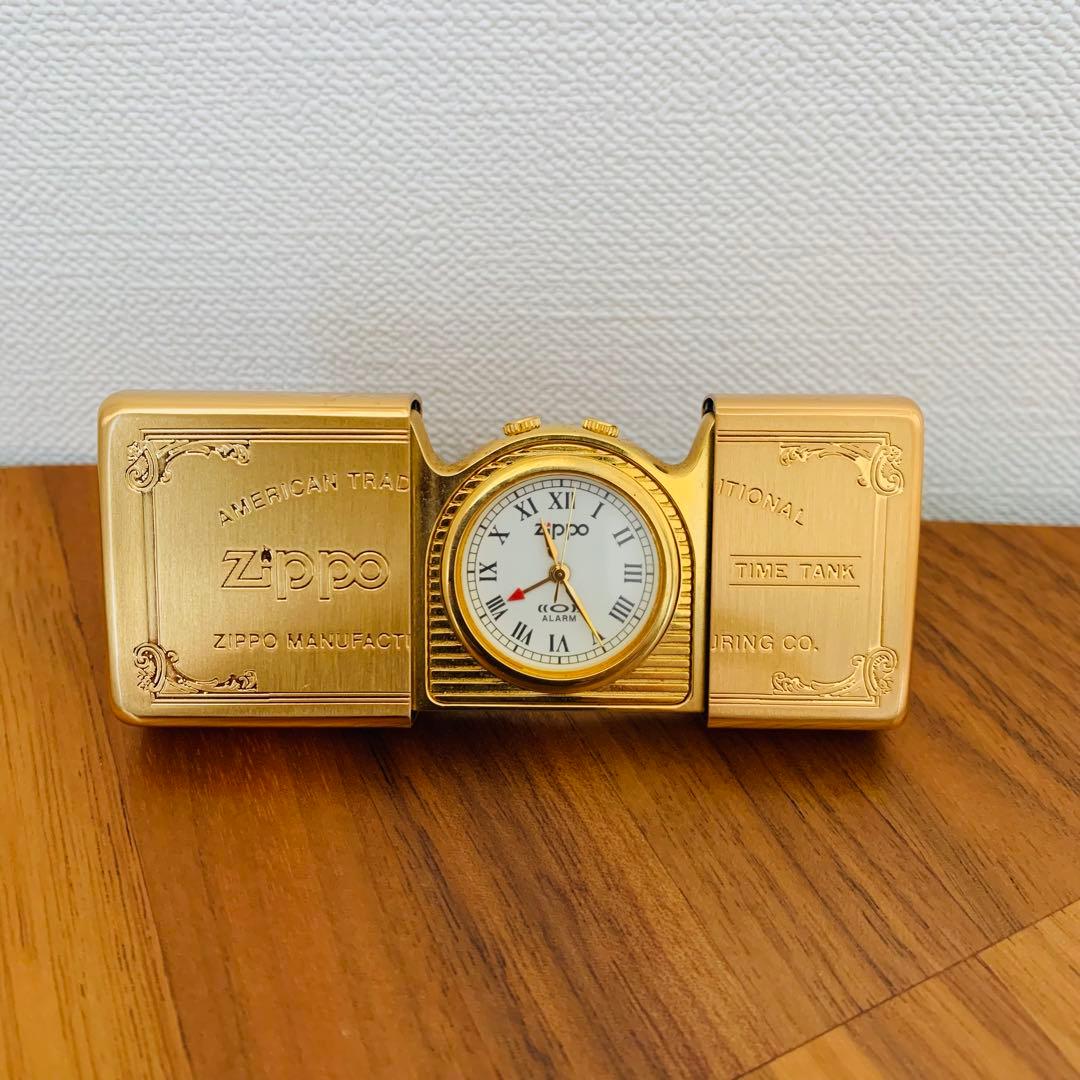 美品 ZIPPO CLOCK ジッボ 時計 アンティーク インテリア キレイ
