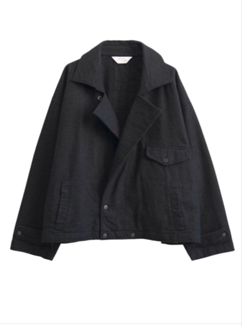 ジャケット・アウター ANCELLM PILLING WOOL DOUBLE BLOUSON BK 2