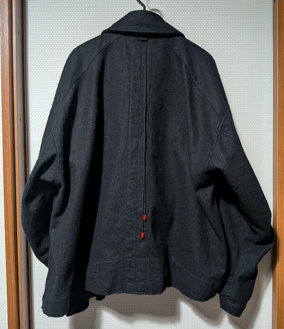 ジャケット・アウター ANCELLM PILLING WOOL DOUBLE BLOUSON BK 2