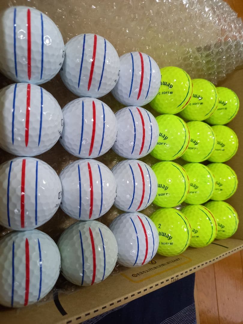 美品キャロウェイ ERC SOFT トリプルトラック ロストボール 24球