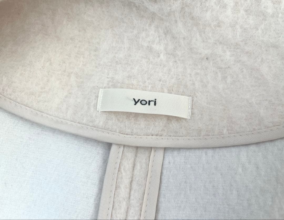 yori ウールモヘアシャギージャケット ライトピンク