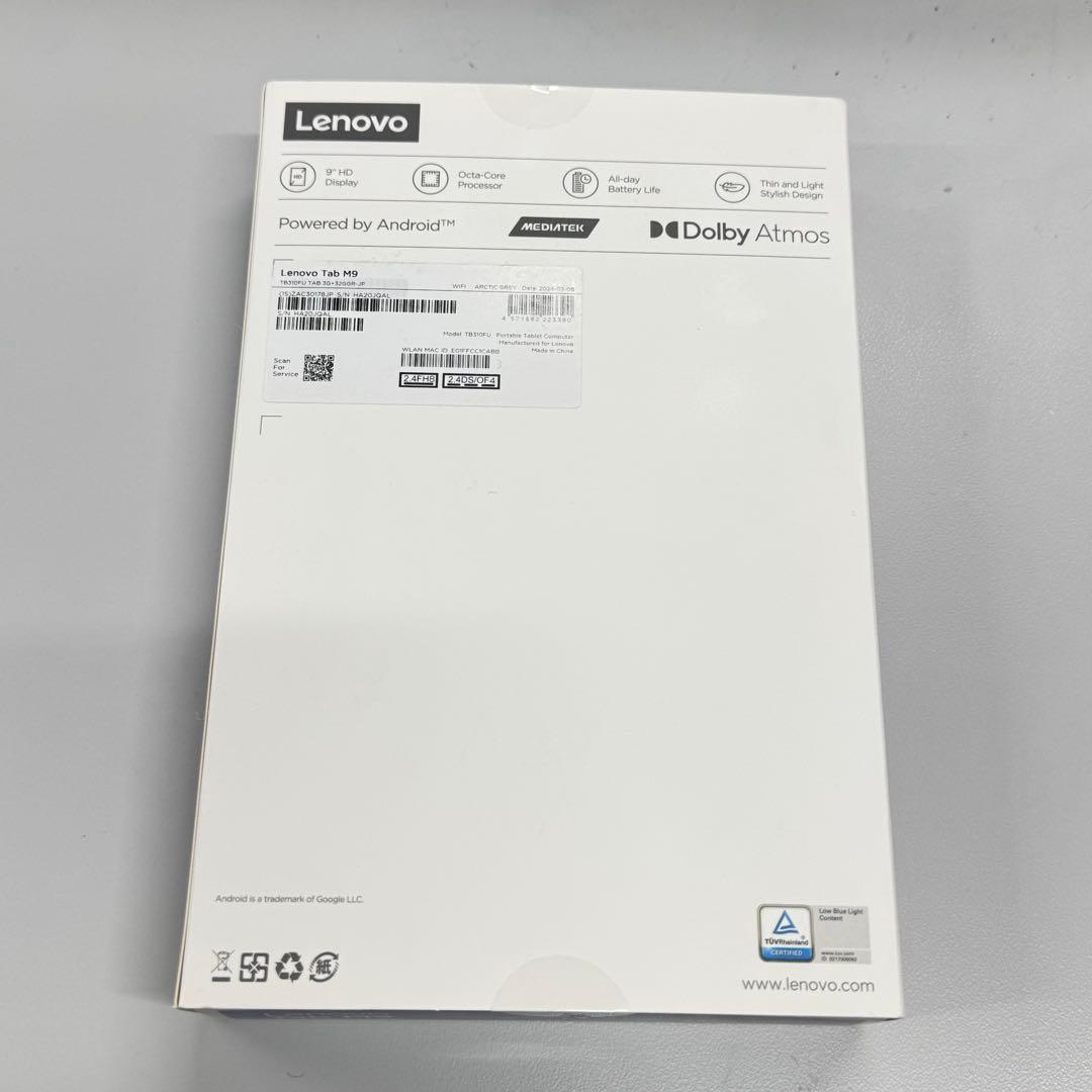 Lenovo タブレット M9/9.0型/MediaTek