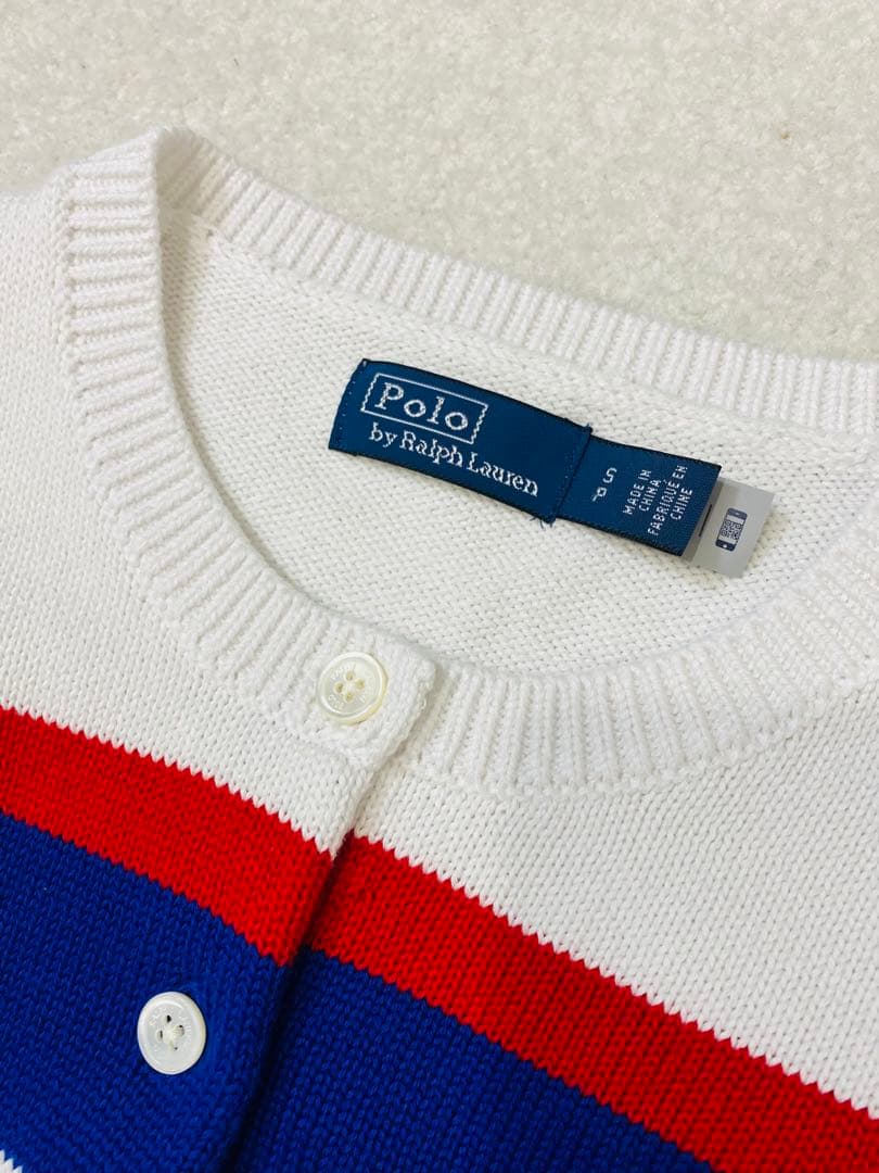 8438【極美品】POLO RALPH LAUREN マルチカラー カーディガン
