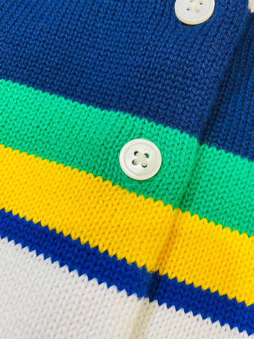 8438【極美品】POLO RALPH LAUREN マルチカラー カーディガン