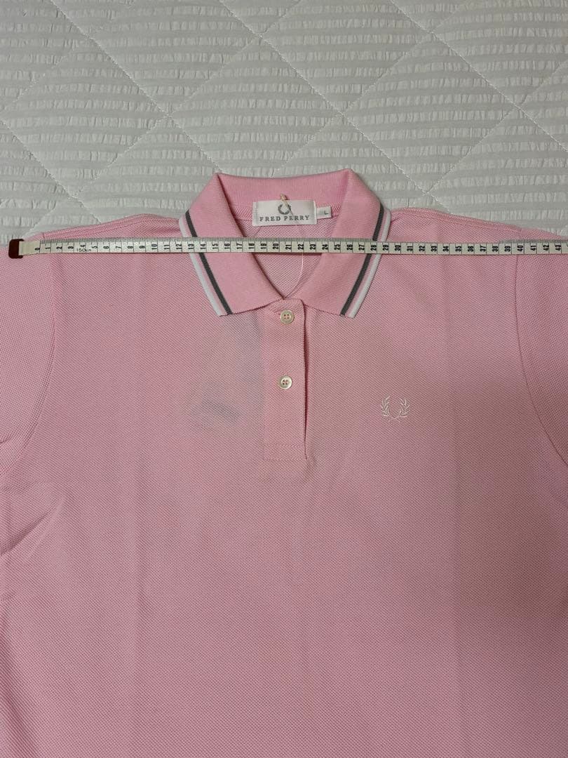 FRED PERRY 半袖ポロシャツ L 薄ピンク