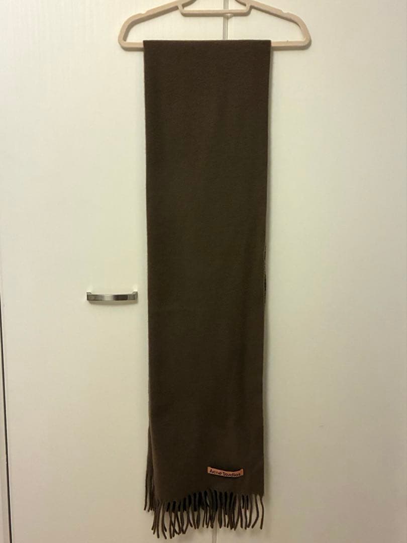 【12/13までの特別価格】ACNE STUDIOSフリンジウールスカーフ