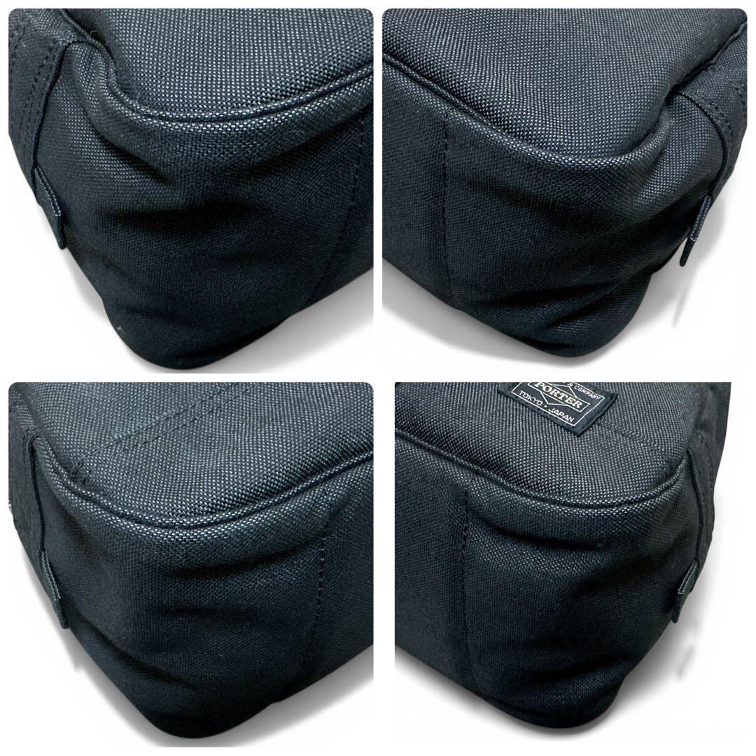 【美品】PORTER スモーキー ボストンバッグ L ブラック 黒 デニム