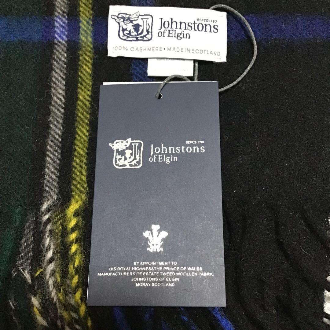 【新品未使用】Johnstons of Elgin カシミヤ大判ストール