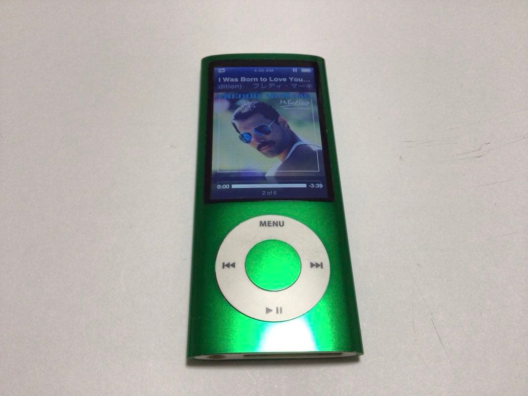 iPod nano５世代16GB グリーンno.28バッテリー交換済、外装換装品
