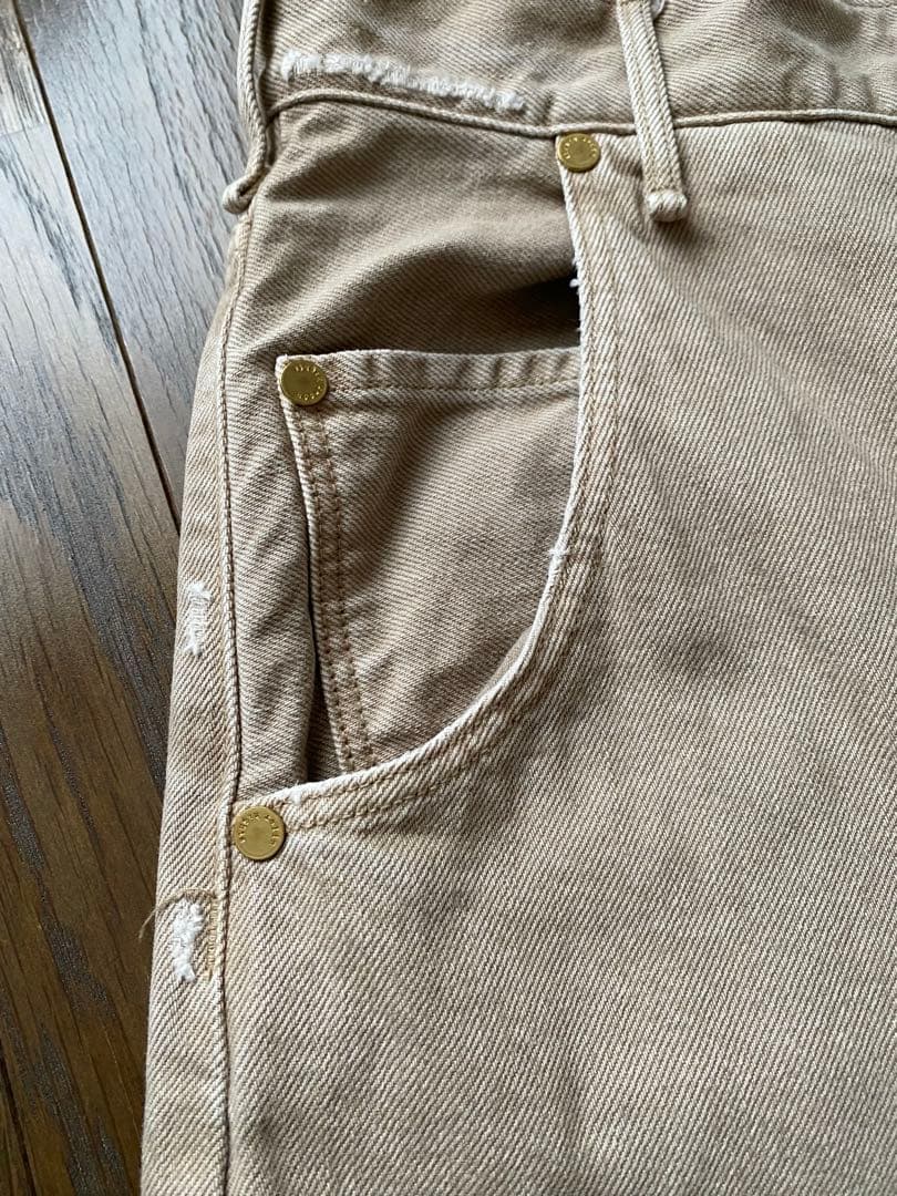【別注】＜upper hights for conte＞ベージュ デニムパンツ