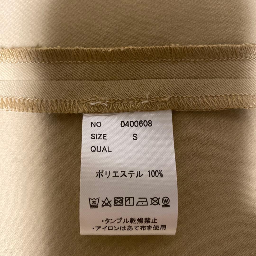お値下げしまた　147 ベーシックシングルトレンチコート　ベージュ　S