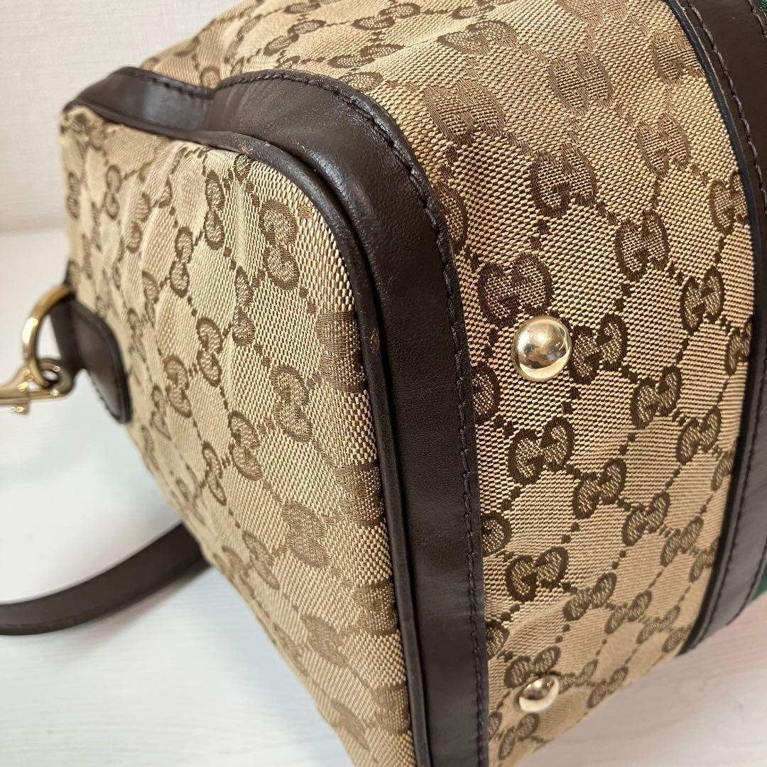GUCCI グッチ GGキャンバス シェリーライン ハンドバッグ 247205