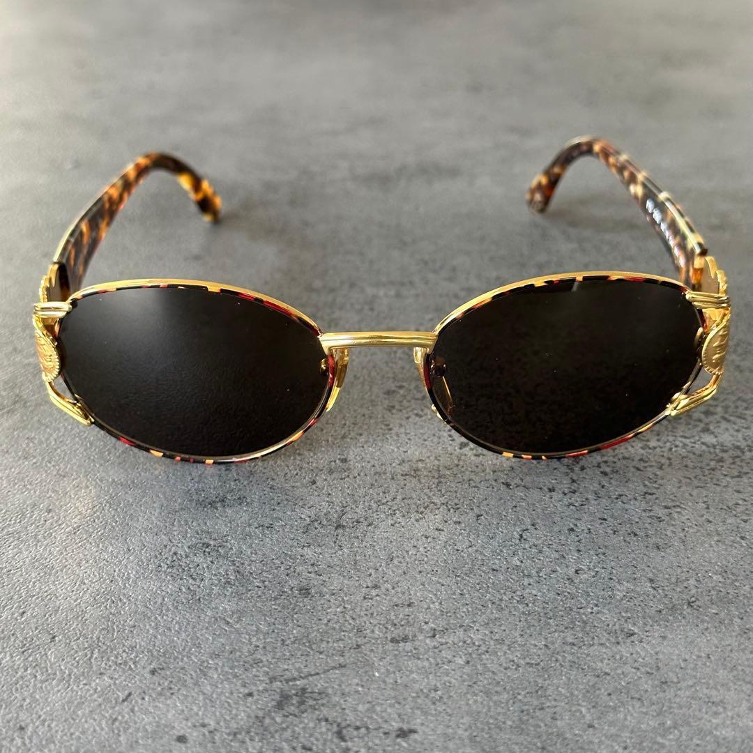 FENDI Vintage ズッカ　鼈甲　サングラス フルリム オーバル 金縁