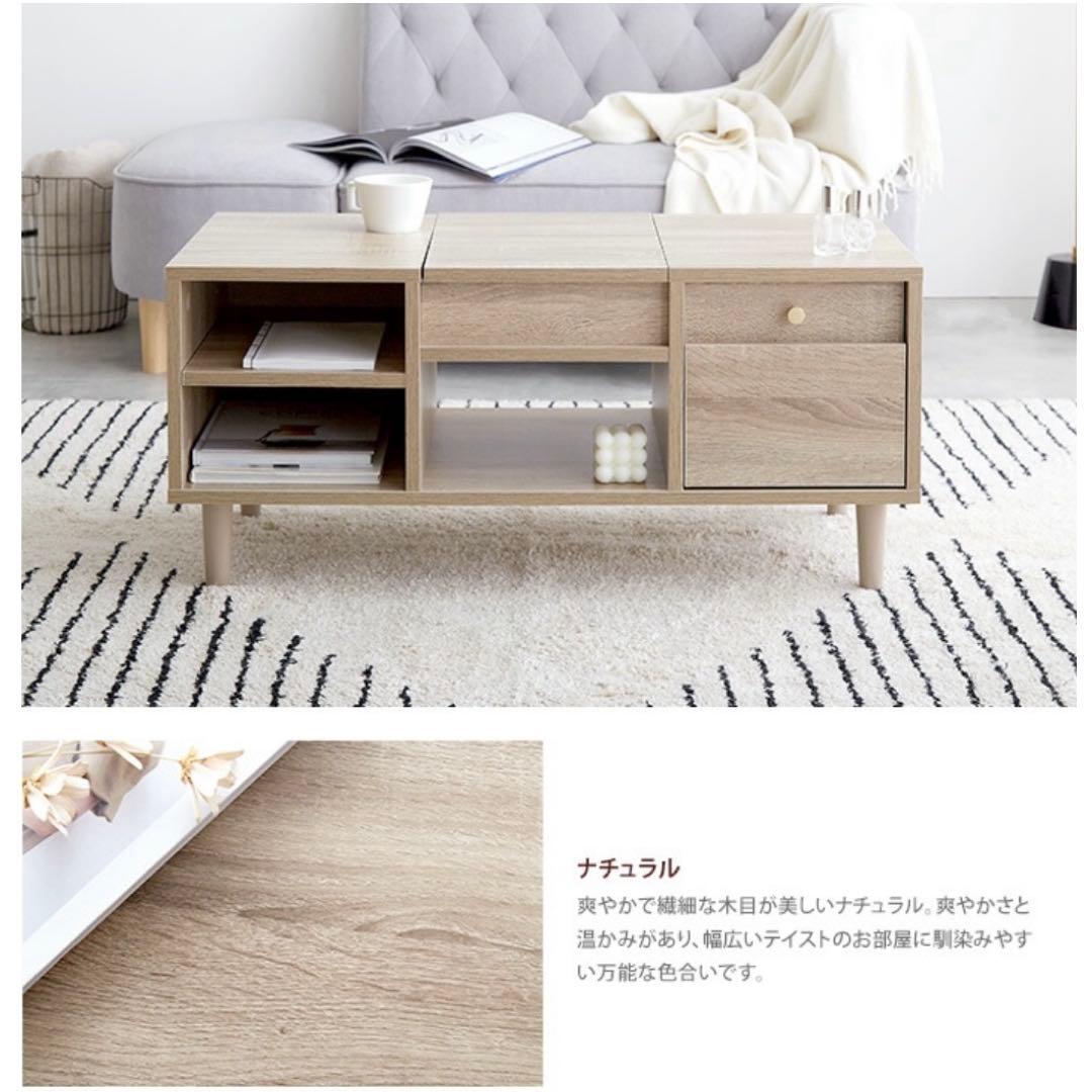 ⭐️北欧風‼️木製ドレッサーテーブル 可動式ミラー付き
