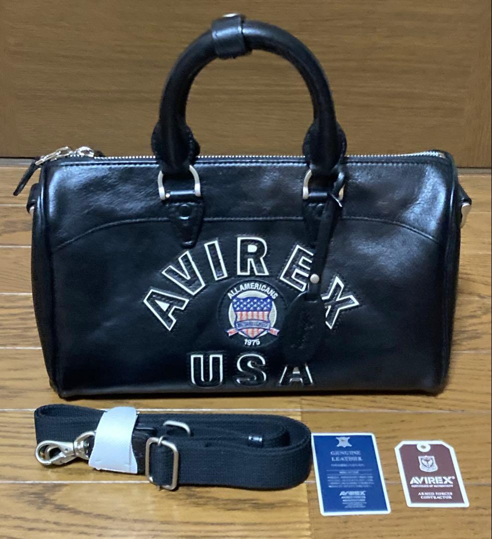 AVIREX ミニボストンバッグ　ユニセックス　定価:28600円
